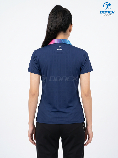 Áo thể thao nữ AC-3858-12-01 Navy phối trắng